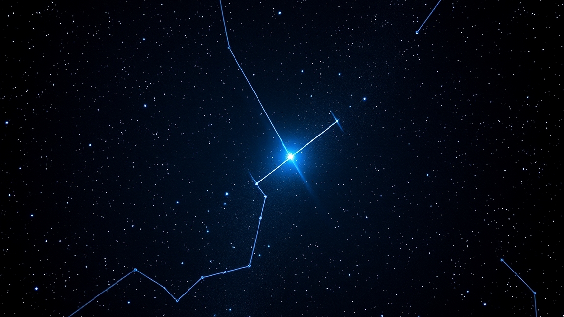 Spica, a Szűz csillagkép kék gyémántja az éjszakai égen.