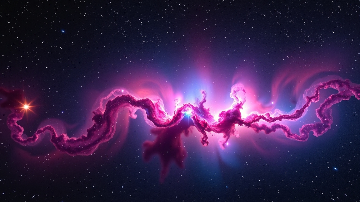 A Súlyzó-köd (M27) színes ábrázolása a nyári égbolton.