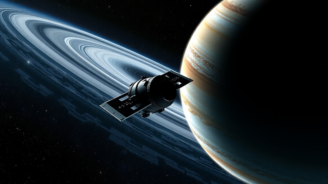 Voyager-2 űrszonda az Uránusz és gyűrűi mellett