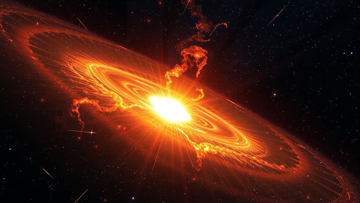 Ia típusú szupernóva robbanása az Univerzumban