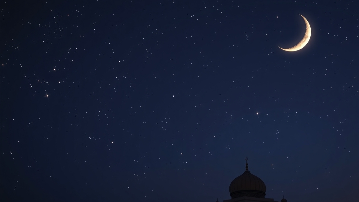 Holdfázis és csillagok a Ramadán idején