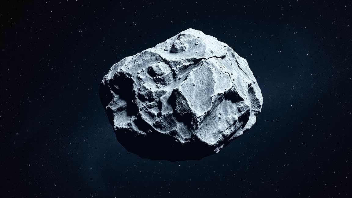 A Castalia kisbolygó látványos képe az űrben.