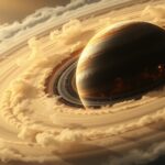 A gyönyörű bolygórendszer kialakulása csillagközi porral és gázzal.