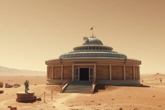Carl Sagan Emlékállomás a Mars felszínén egy interaktív kiállítással.