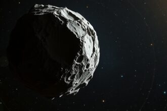 A Jupiter-trójai aszteroida, Agamemnón űrbeli látképe.