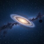 Androméda galaxis a csillagok között az univerzumban