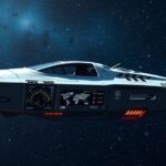 Modern űrhajó csillagászati navigációs technológiával az univerzumban