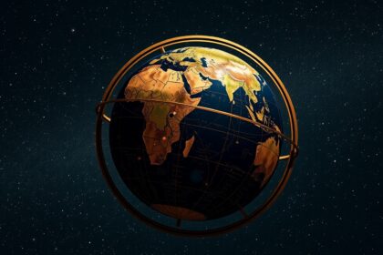 Csillaggömb földgömb égi gömb szemléltetése csillagászatban