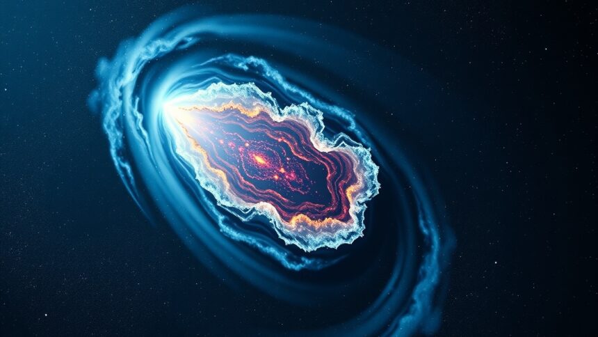 Kép egy üstökös megjelenéséről az űrben