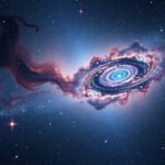 Gyönyörű galaxis az univerzumban, csillagokkal és galaktikus porral.