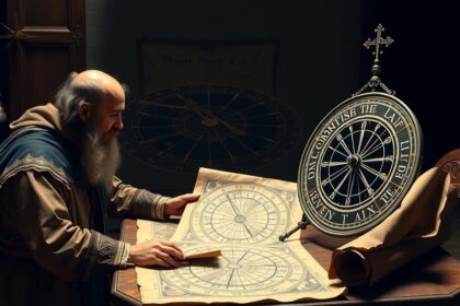 A Gergely-naptár számítási módszereit bemutató kép.