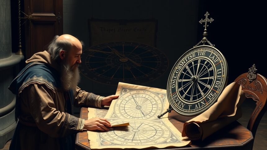 A Gergely-naptár számítási módszereit bemutató kép.