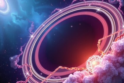 Színes gyűrűs csillagászati jelenség az univerzumban