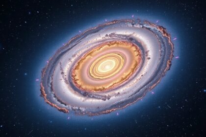 Androméda-galaxis részletes képe, csillagászati csodák bemutatása.
