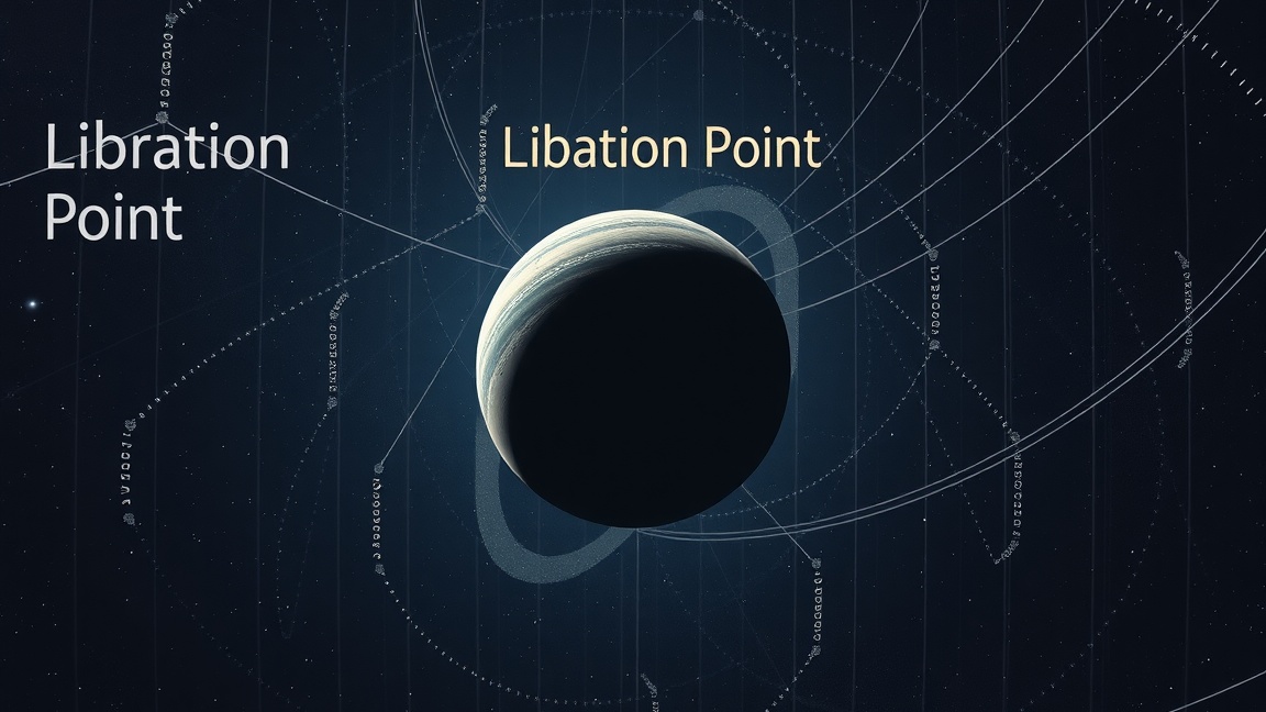 Librációs pont grafikai ábrázolás csillagászat területén.