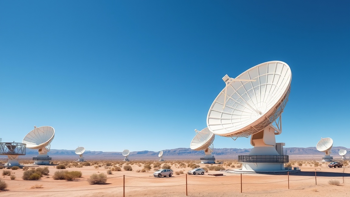 A Very Large Array rádióteleszkóp antennái a sivatagban