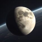 Hegemone, Jupiter szabálytalan pályájú holdja a fekete űrben