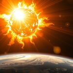 A Nap koronakidobódásának és napkitörésének szimbolikus ábrázolása