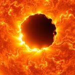 A koronalyuk a Nap koronáján, napszél áramlással