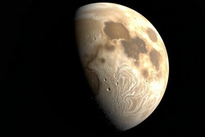 Himalia, Jupiter legnagyobb holdja sötét, sziklás felszínnel