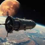 Marsz-5 szovjet űrszonda a Mars fölött