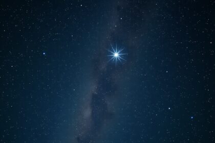 A Göncölszekér csillagának rázkódása az éjszakai égbolton.