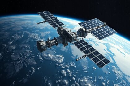 Kína Mennyei Palota űrállomás a Föld felett