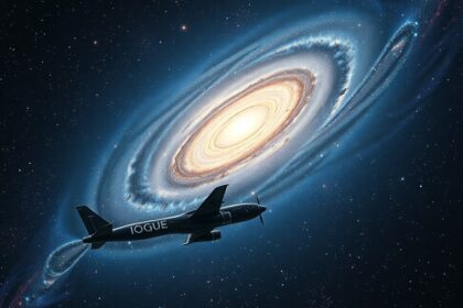 Űrhajó a galaxis előtt az univerzumban