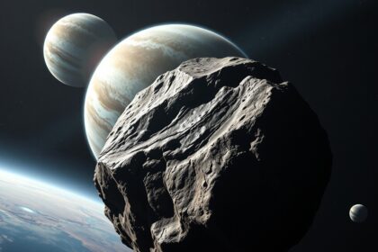 Metisz és Jupiter bolygó a Naprendszerben, űrkutatás