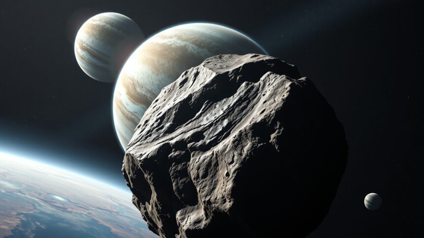 Metisz és Jupiter bolygó a Naprendszerben, űrkutatás