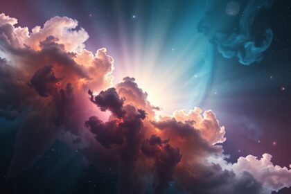 Színes molekuláris felhő az univerzumban, csillagkeletkezés