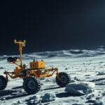 Holdjáró és asztronauták a Hold felszínén