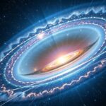 Digitális ábrázolás a Nagy Bumm elméletéről.