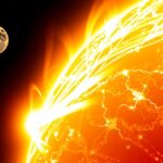 Napfáklya jelenség és a Hold az égen