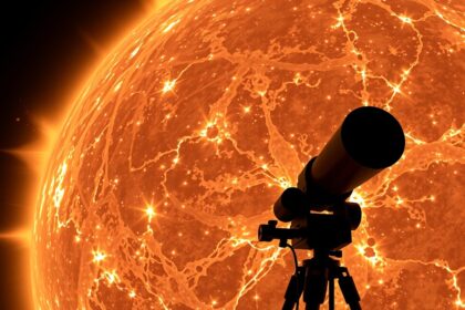 Távcső a Nap koronája előtt, csillagászati megfigyeléshez