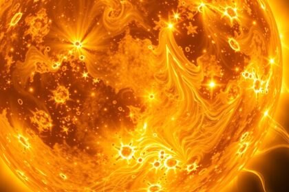 A Nap erőteljes aktivitása napfoltokkal és kitörésekkel