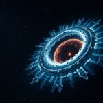 Digitális ábrázolás az Oort-felhő és egy kozmikus objektum körül