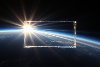 Optikai ablak a világűrben, a napfény fénye