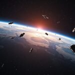 Passzív mesterséges égitestek űrszeméttel a Föld körül.