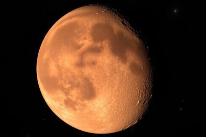 A Mars vörös bolygó képe, a Naprendszer egyik legismertebb égiteste.