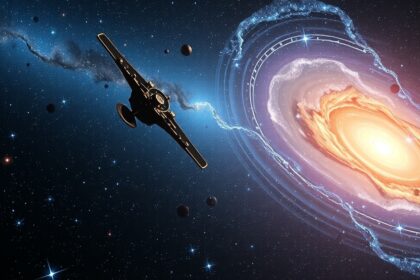 Űrhajó a galaxis mellett, a Hubble-állandó kozmológiás jelentősége