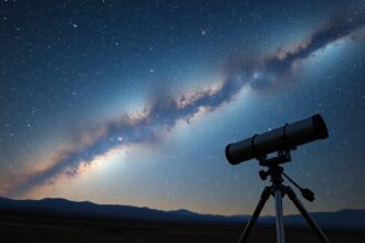 Távcső a csillagos ég alatt, a galaxis látványa