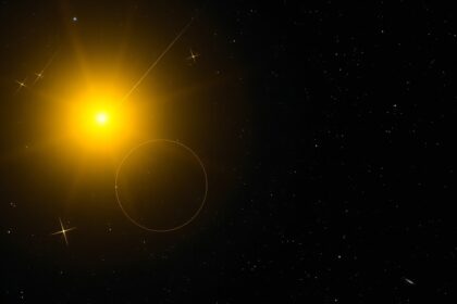 Ras Elased Australis csillag a csillagos égen