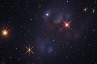 Csillagok és csillagtársulások az éjszakai égbolton