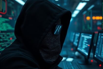 A sötét kódok és informatikai kiberbiztonság ábrázolása