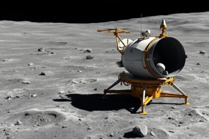 A Surveyor űrszonda a Hold felszínén, űrkutatás és felfedezés céljára.