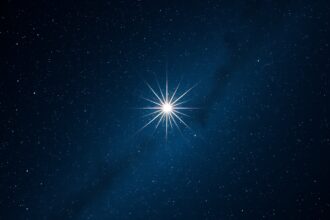 Sadr csillag a Hattyú csillagképben, ragyogó ékkő az égbolton.