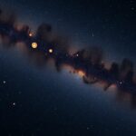 Csillagok és galaxisok látványos képe az asztronómiában.