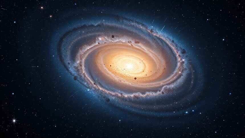 Galaxis képe, amely a sztelláris dinamika kutatásának fontosságát jelzi.
