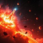 Csillagrobbanás, szupernóva robbanás látványos ábrázolása